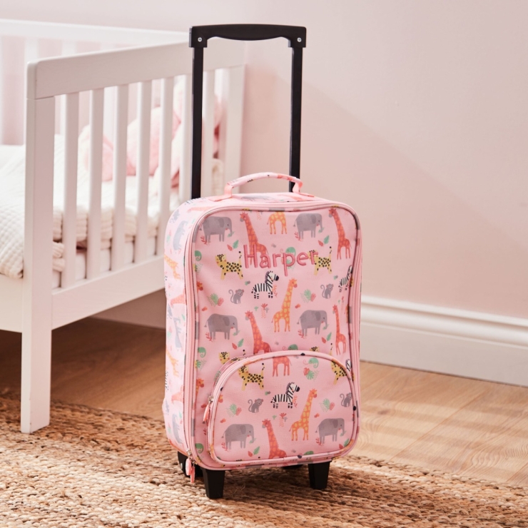 Personalised Pink Safari Suitcase