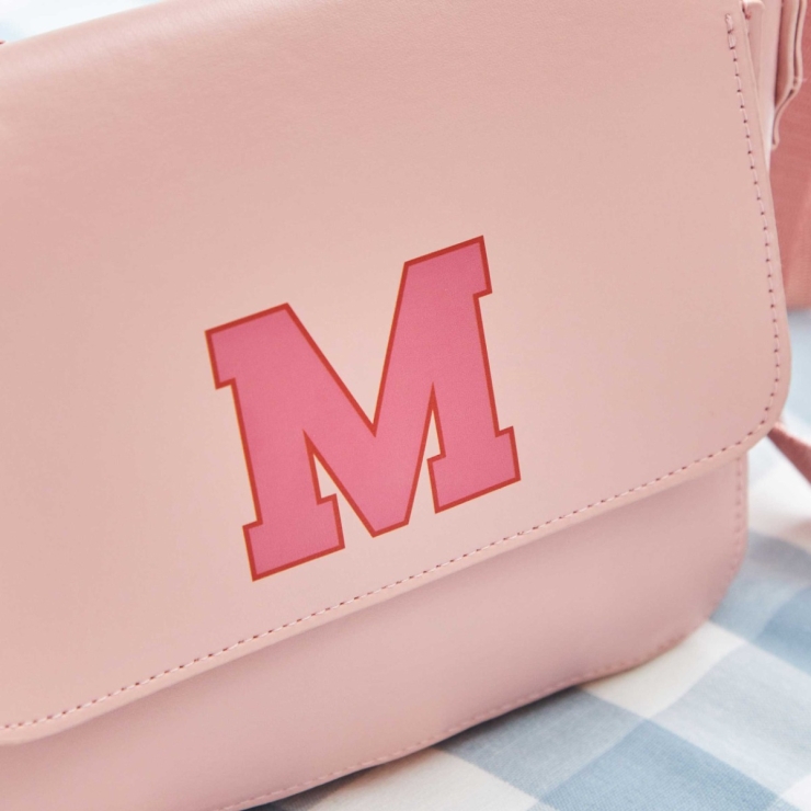 My Kids Personalized Initial Print Handbag
