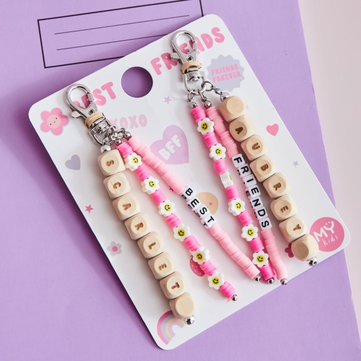 My Kids Personalized Best Friends Keyring Set