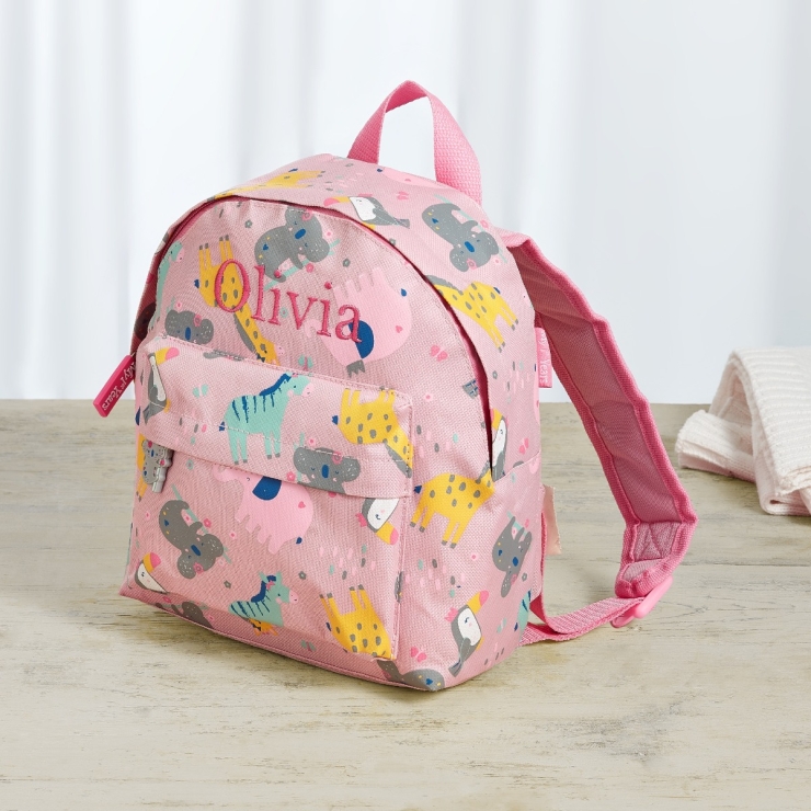 Personalised Koala & Friends Print Mini Backpack