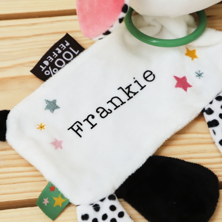 Personalized Mini Mono Patterned Dog Activity Toy