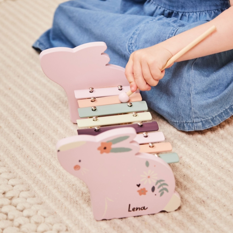 Personalised Wooden Bunny Xylophone FSC®