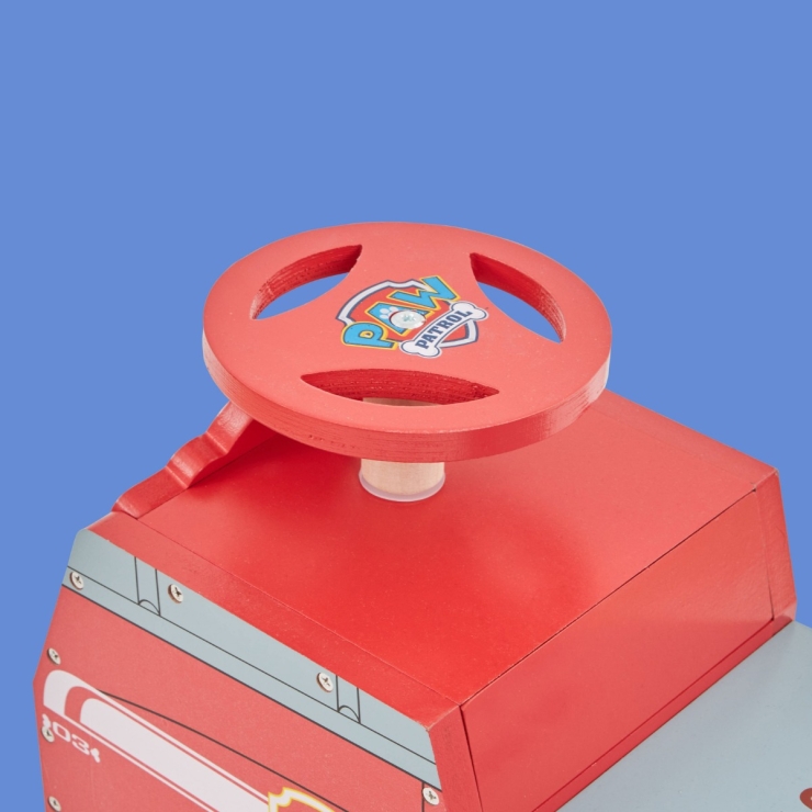 8th Wonder Personalised Paw Patrol Wooden Ride On Fire Truck