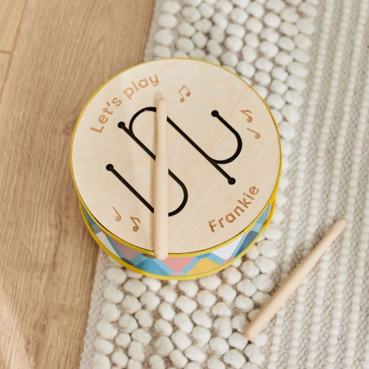 Personalized Wooden Drum Toy FSC®