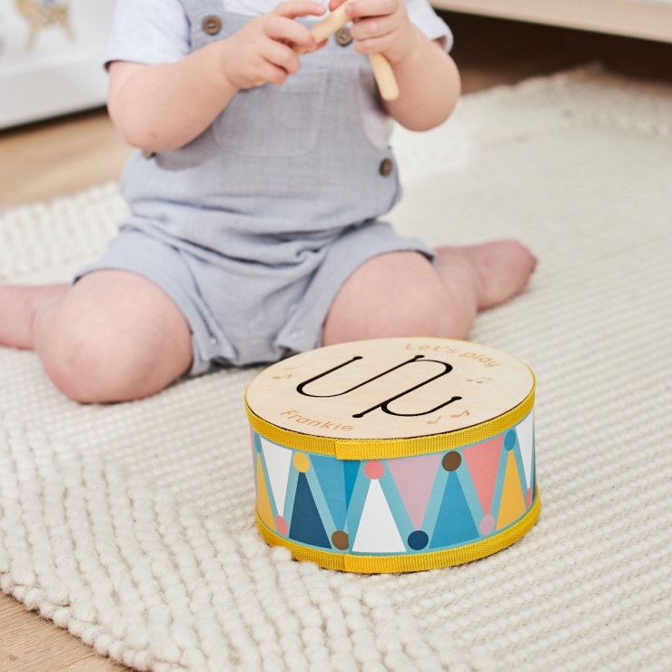 Personalized Wooden Drum Toy FSC®