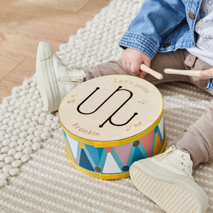 Personalized Wooden Drum Toy FSC®