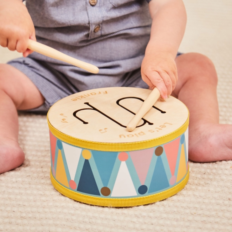 Personalized Wooden Drum Toy FSC®