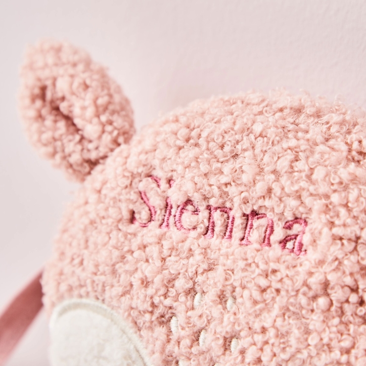 Personalized Pink Fawn Handbag