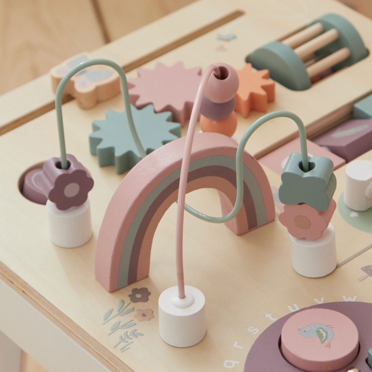 Personalised Pink Wooden Children's Activity Table FSC®