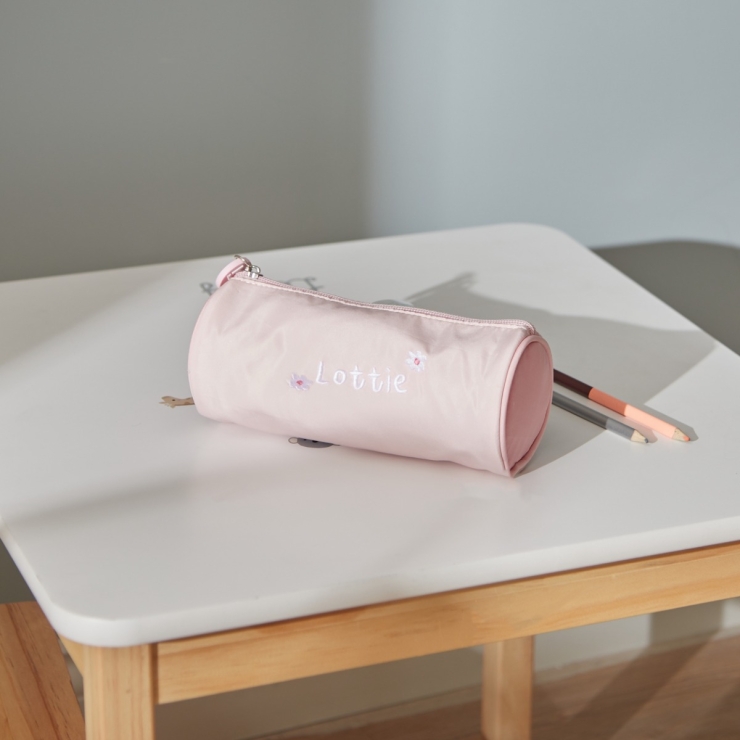 Personalized Floral Pink Pencil Case