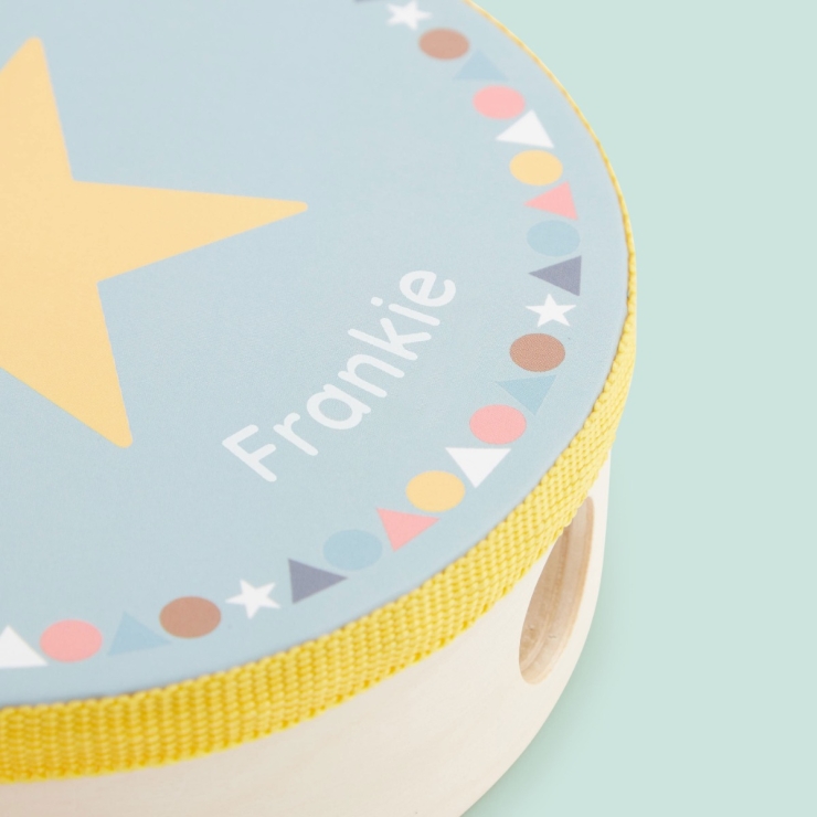 Personalised Colourful Childrens Tambourine Toy FSC®