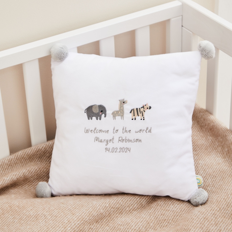 Personalised Born to be Loved Cushion