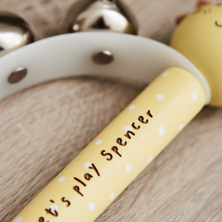 Personalised Wooden Lion Handbell FSC® 