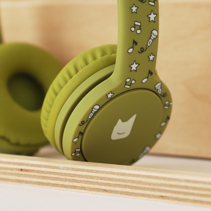 Personalised Green Tonies Foldable Headphones