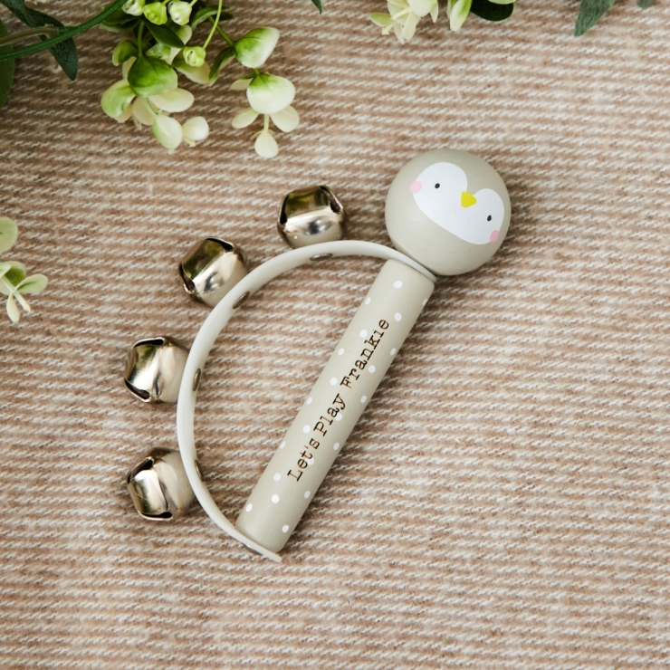 Personalized Wooden Penguin Handbell FSC® 