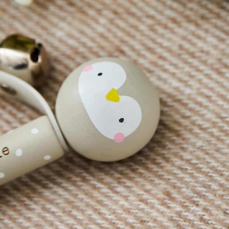 Personalized Wooden Penguin Handbell FSC® 