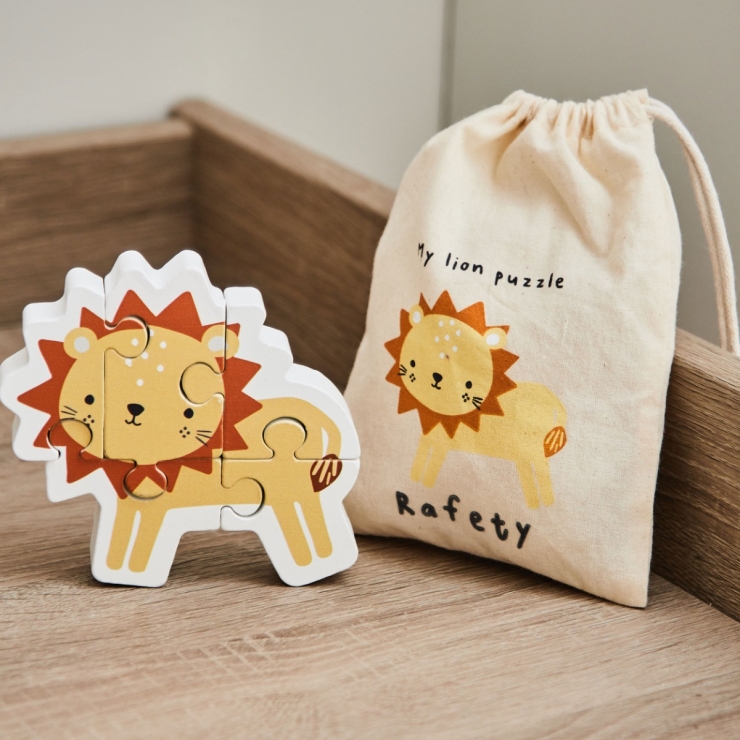 Personalised Lion FSC® Wooden Puzzle 