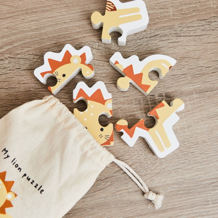 Personalised Lion FSC® Wooden Puzzle 