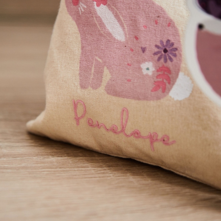 Personalised Pink Bunny FSC® Wooden Puzzle