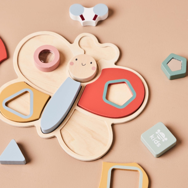 Personalised Just Bee Kids Wooden Butterfly Puzzle FSC®