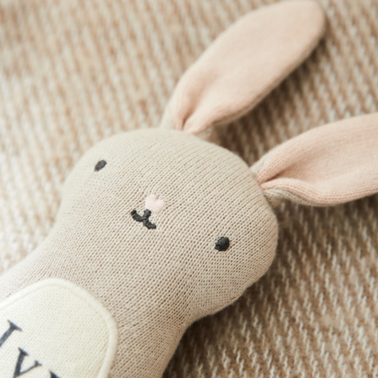 Personalised Avery Blushing Bunny Toy
