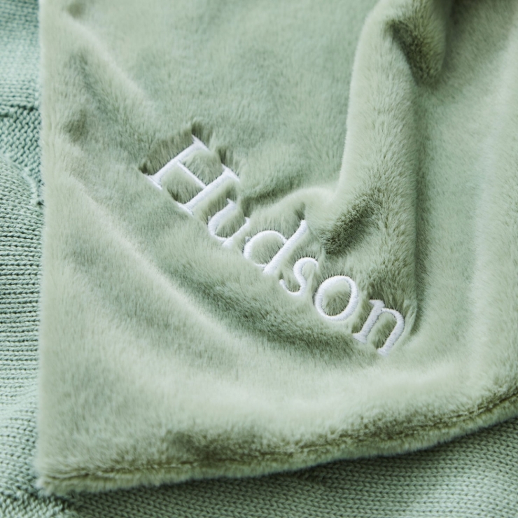 Personalised Sage Bunny Comforter 