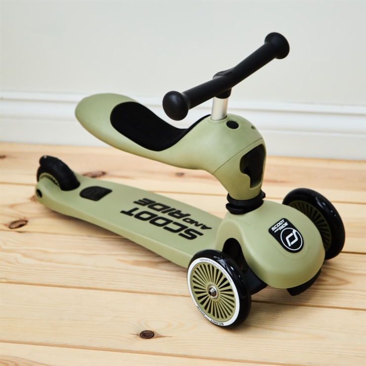 Scoot and Ride Olive Highway Kick 1 Scooter