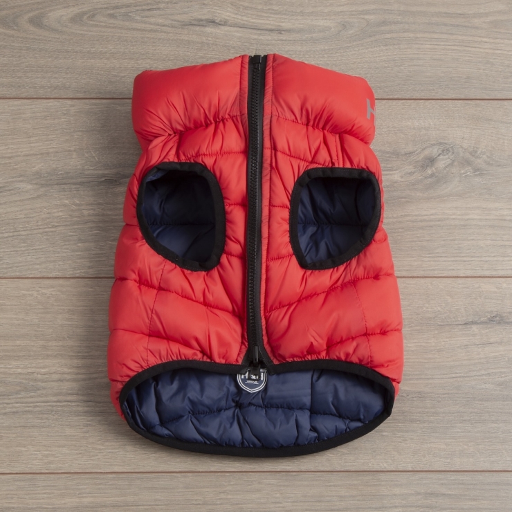 Personalised Reversible Dog Puffer Jacket