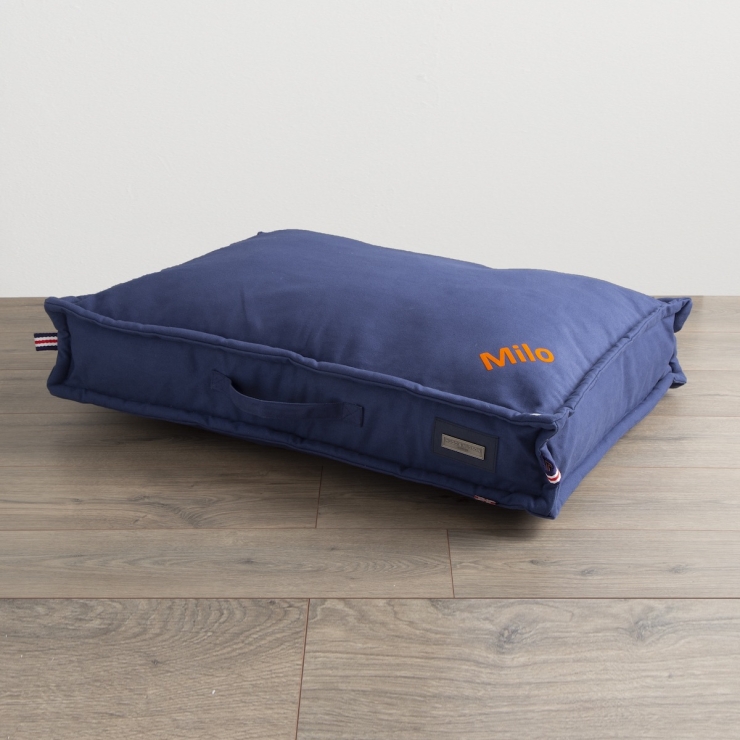 Personalised Canvas Pet Mattress - Navy