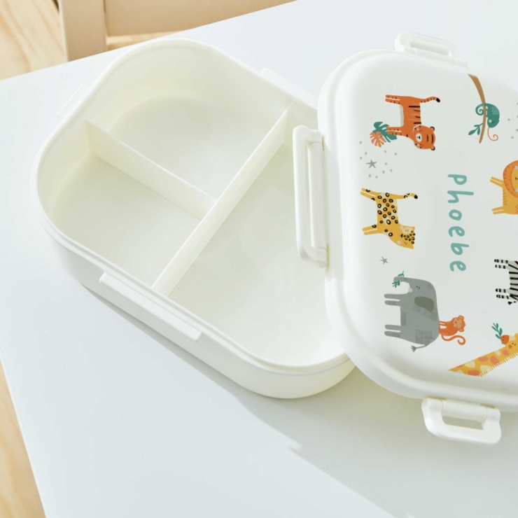 Personalized Safari White Lunchbox