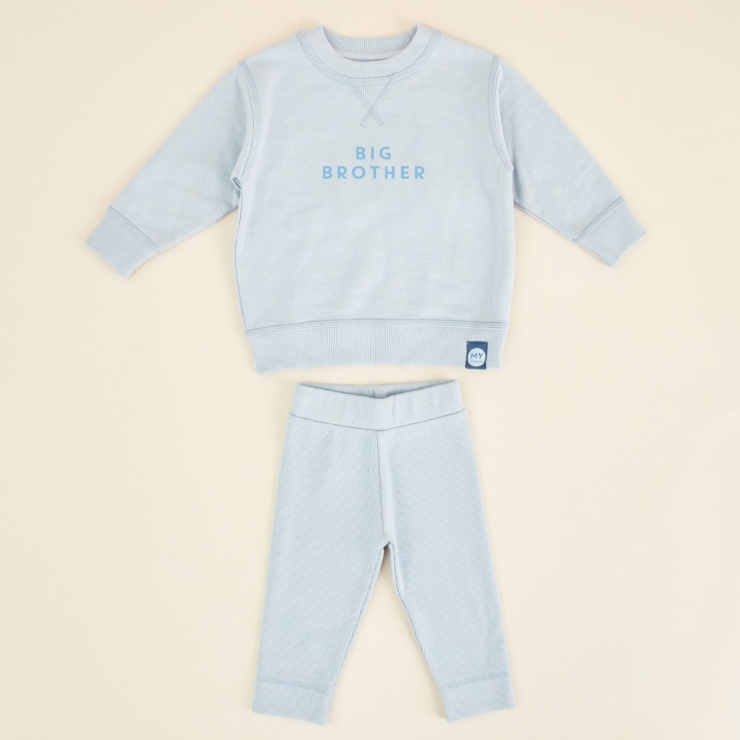 Personalised Blue Sibling Outfit Set