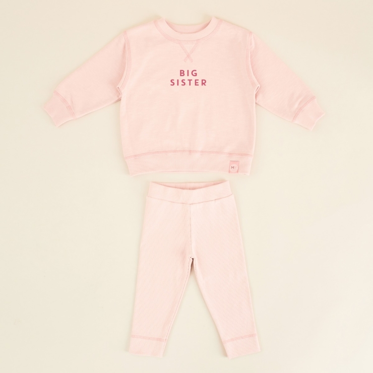 Personalised Pink Sibling Outfit Set