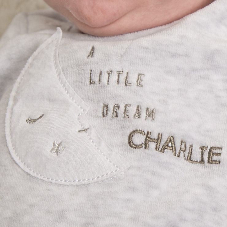 Personalised Moon Velour Pyjamas