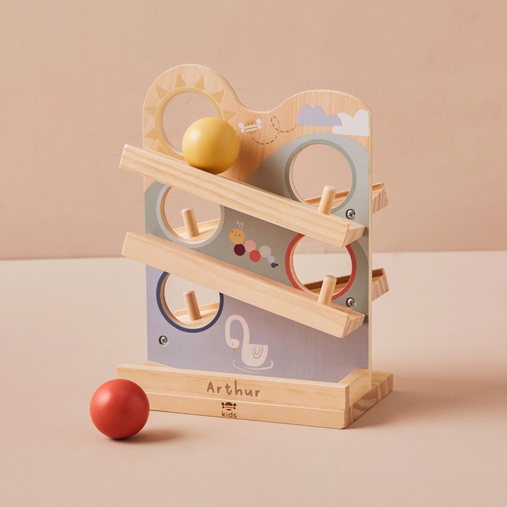 Personalised Just Bee Kids Wooden Ball Runner FSC®