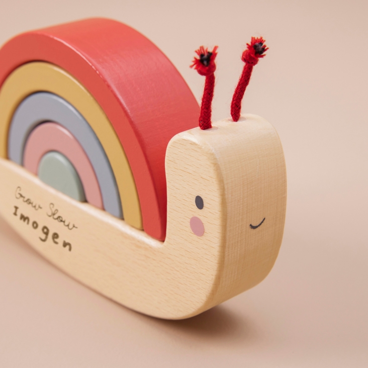 Personalised Just Bee Kids Snail Stacker FSC®