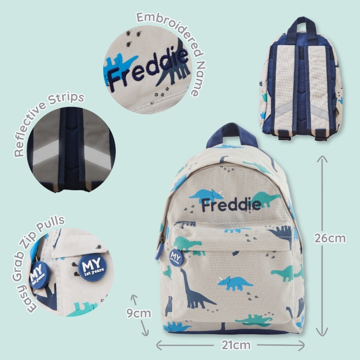 Personalized Dinosaur Print Classic Mini Backpack