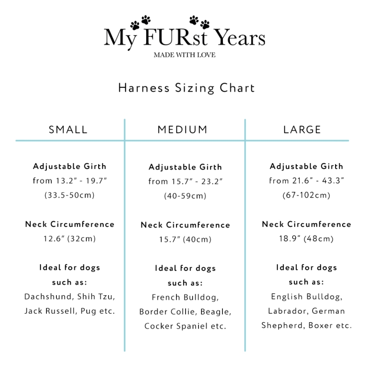 Harness Sizing Chart