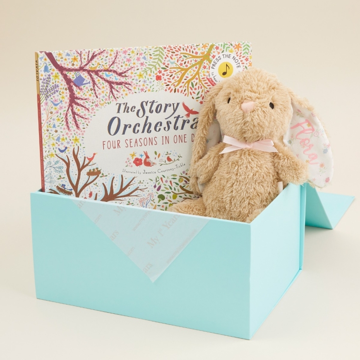 Personalised Bunny Read and Cuddle Gift Set