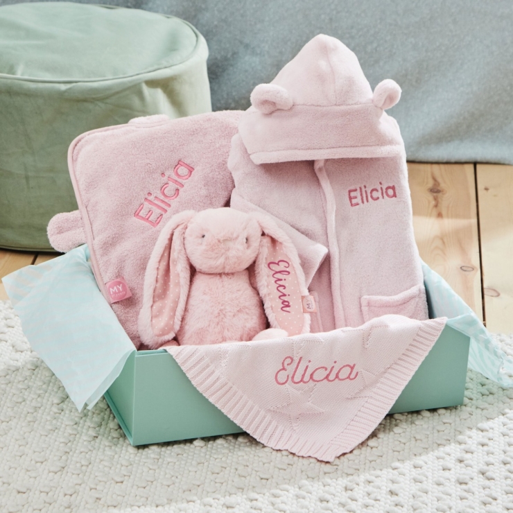 Personalised Pink Bedtime Essentials Gift Set