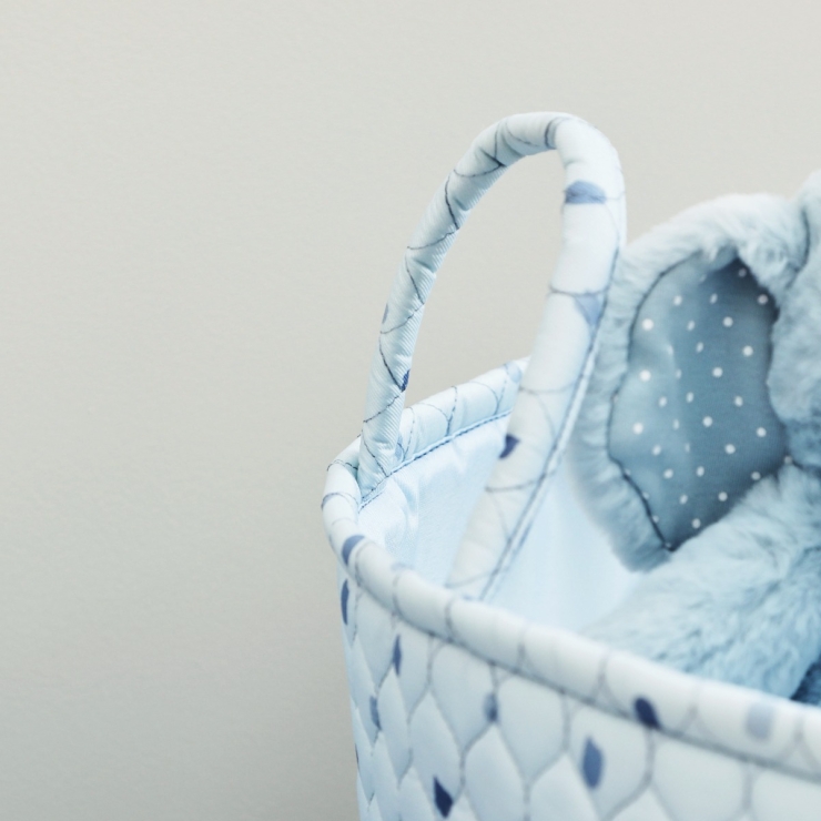 Personalised Blue Polka Dot Storage Bag Set (3 Pack)
