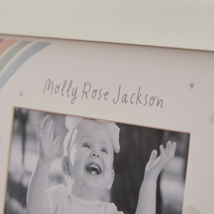 Personalised Noah's Ark Christening Photo Frame