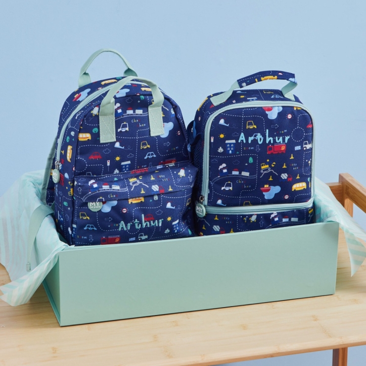 Personalised On The Move Backpack & Lunch Bag Gift Set