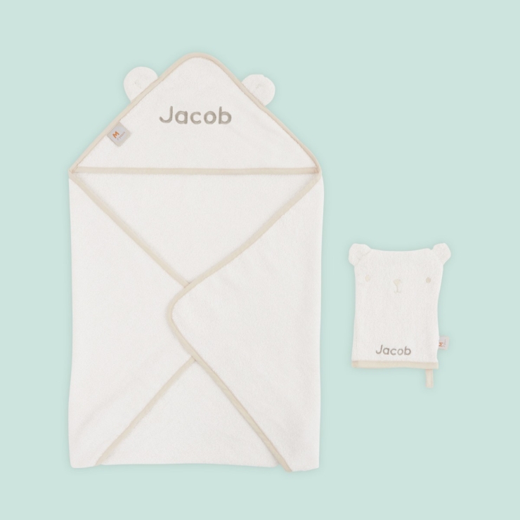Personalised Ivory Bathtime Gift Set