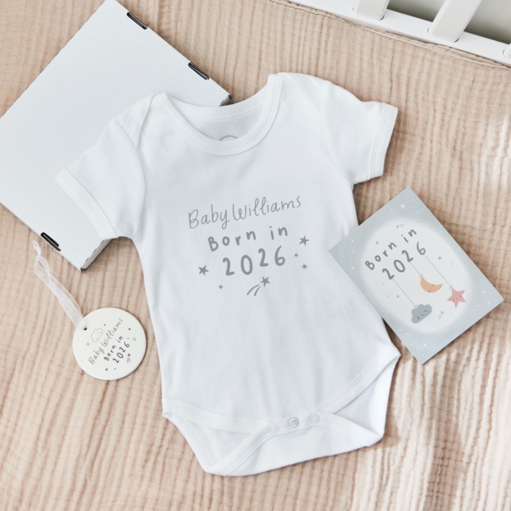 Personalised Born In 2026 Letterbox Gift Set 