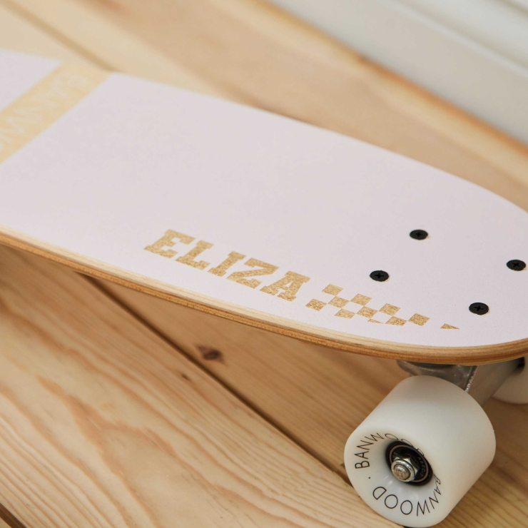 Personalised Pink Banwood Skateboard and Helmet