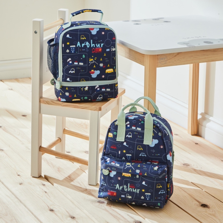 Personalised On The Move Backpack & Lunch Bag Set