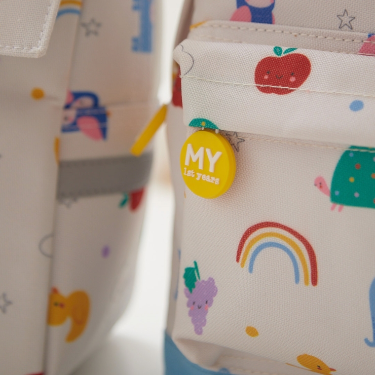 Personalized Colorful Print Backpack & Lunch Bag Set
