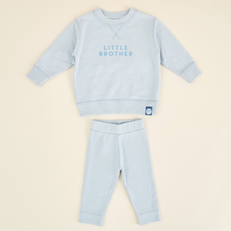 Personalised Blue Sibling Outfit Set