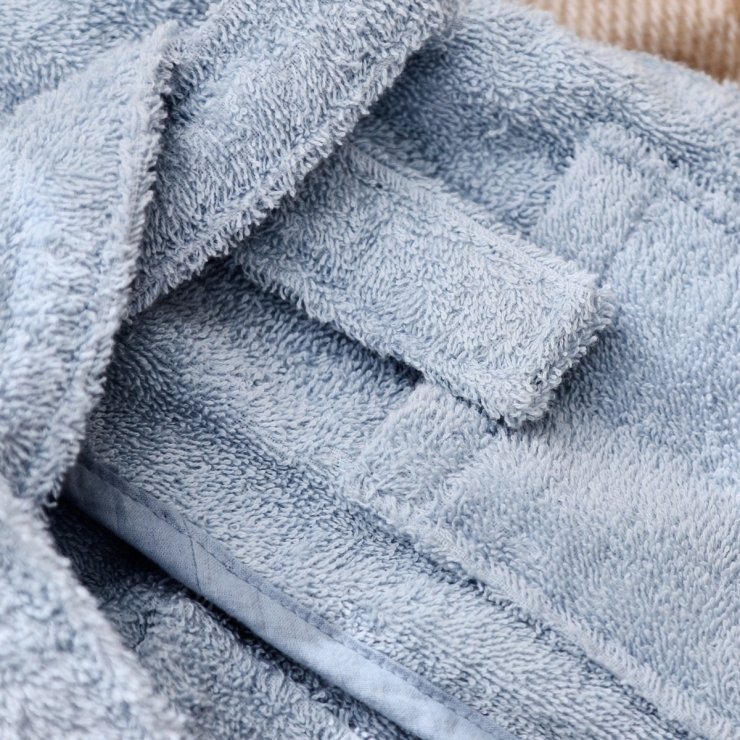 Personalised Blue Hooded Towelling Robe
