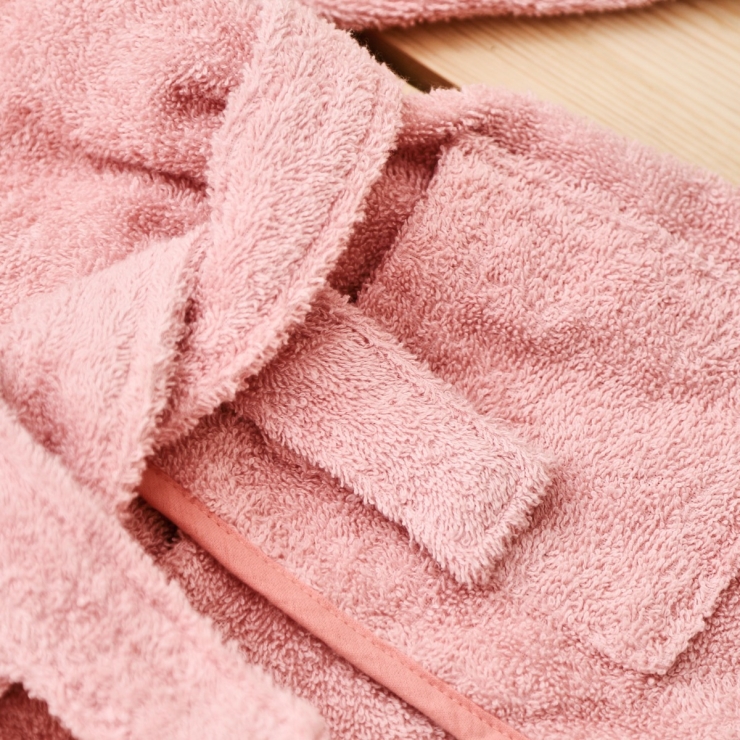 Personalized Pink Hooded Towelling Robe